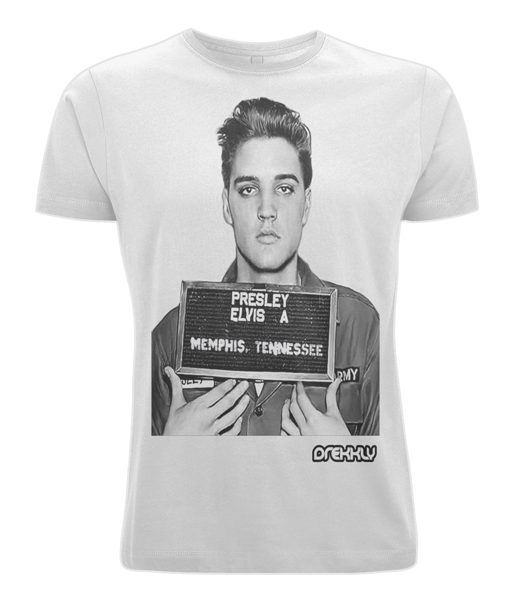 DRK002 - Drekkly Elvis Presley Mug shot Tee