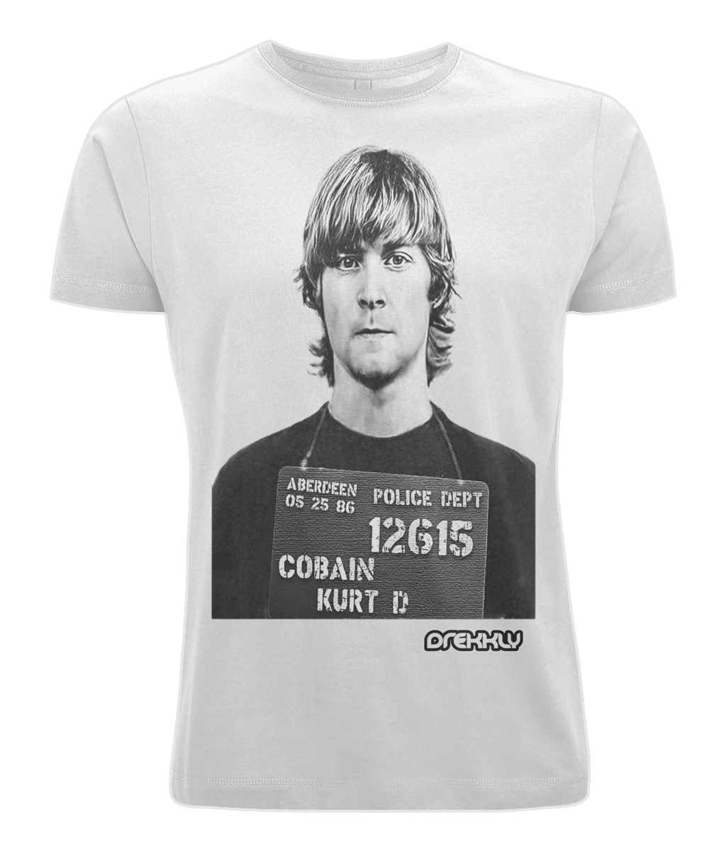 DRK005 - Drekkly Kurt Cobain Mug shot Tee