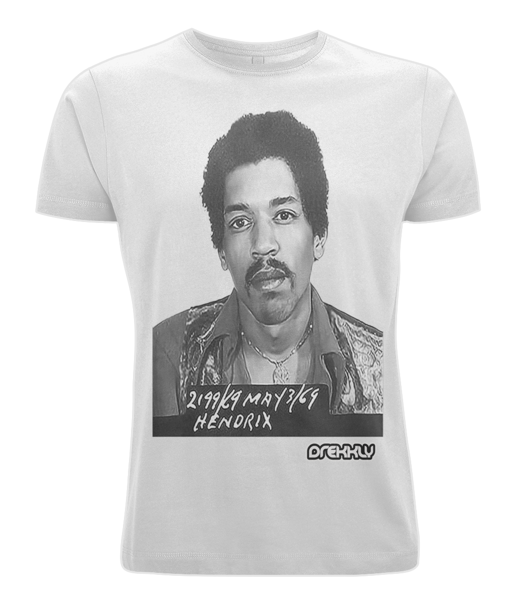 DRK004 - Drekkly Jimi Hendrix Mug shot Tee